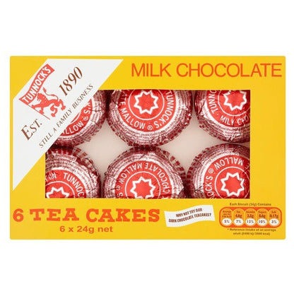Tunnock's Tea Cakes Milk Chocolate 6 Pack