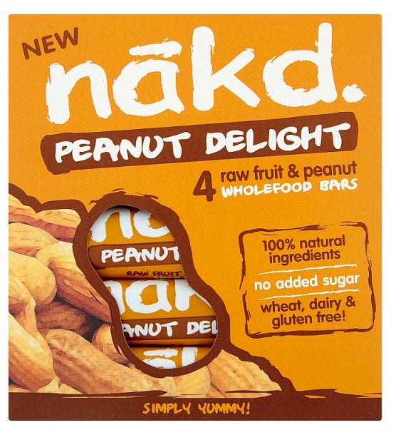 Nakd Peanut Delight 4 Pack (12 x 140g)