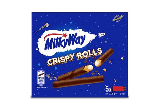 Milky Way Crispy Rolls 5 Pack (Einzelpackung mit 112g)