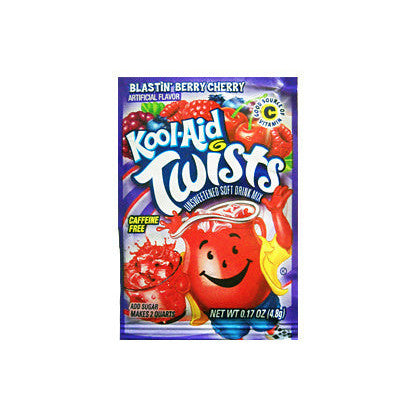 Kool-Aid Drink Mix Twists Blastin' Berry Cherry (Doos van 48)