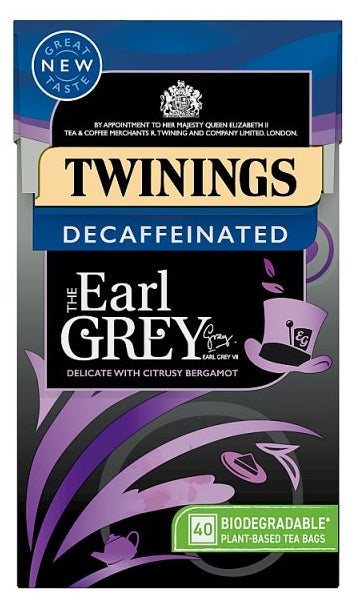 Twinings Earl Grey Decaffeinated 40 Pack (4 x 100g)