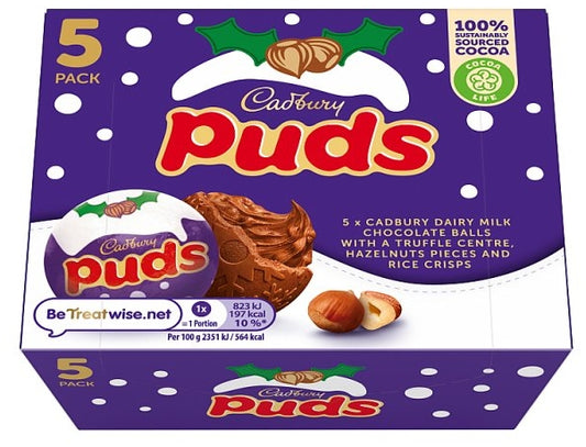Cadbury Puds 5 Pack (12 x 175g) - AmerikaanseGroothandel
