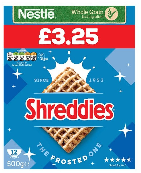 Nestle Shreddies Frosted PMP £3.25