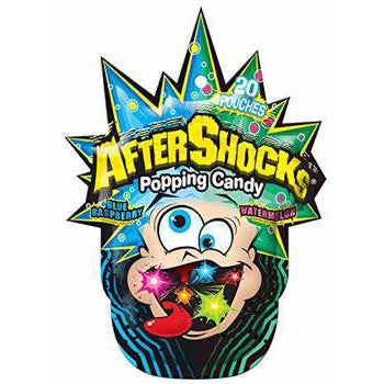 Aftershocks Popping Candy Blue Raspberry Watermelon (16 x 30g) - AmerikaanseGroothandel