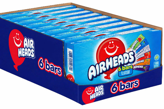 Airheads Bars Assorted 6 Pack (12 x 94g)
