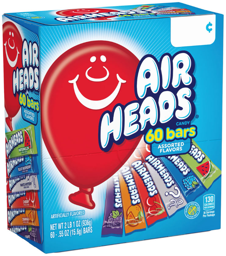 Airheads Bars Assorted 60 Pack