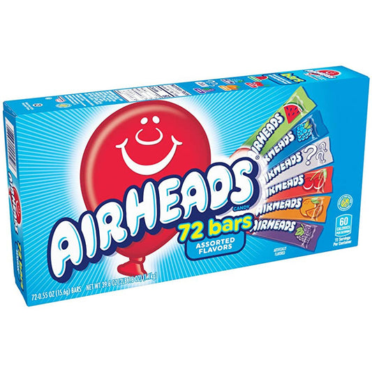 Airheads Bars Assorted 72 Pack (15 x 1.15kg)