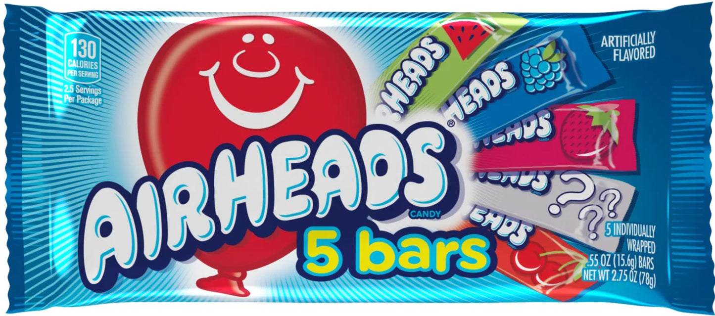 Airheads Bars Assorted 5 Pack