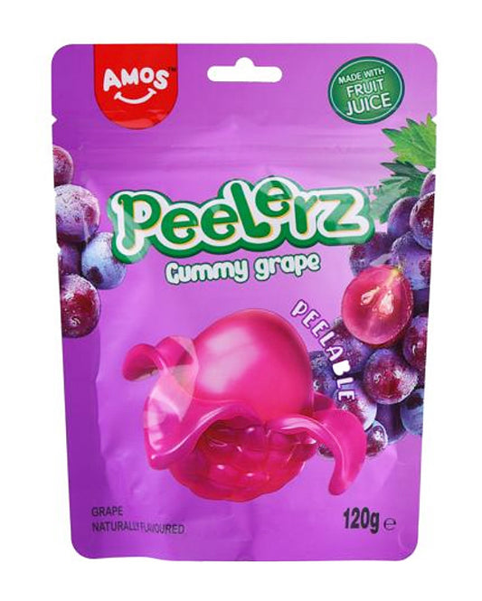 Amos Peelerz Gummy Grape (12 x 120g)