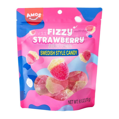 Amos Swedish Style Candy Fizzy Strawberry