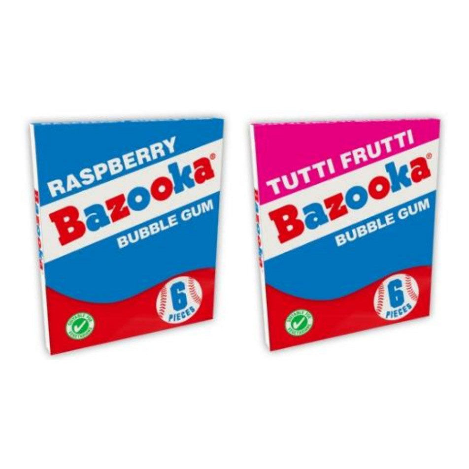 Bazooka Bubble Gum Raspberry & Tutti Frutti