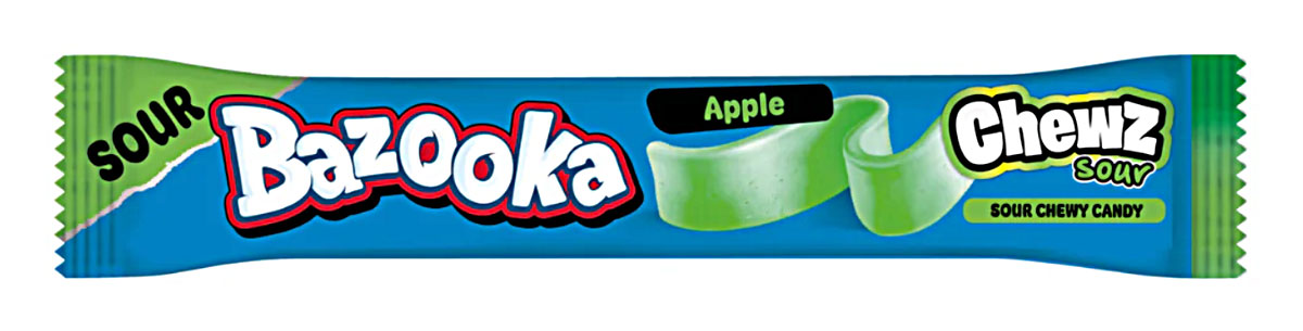 Bazooka Chewz Sour Bar Apple