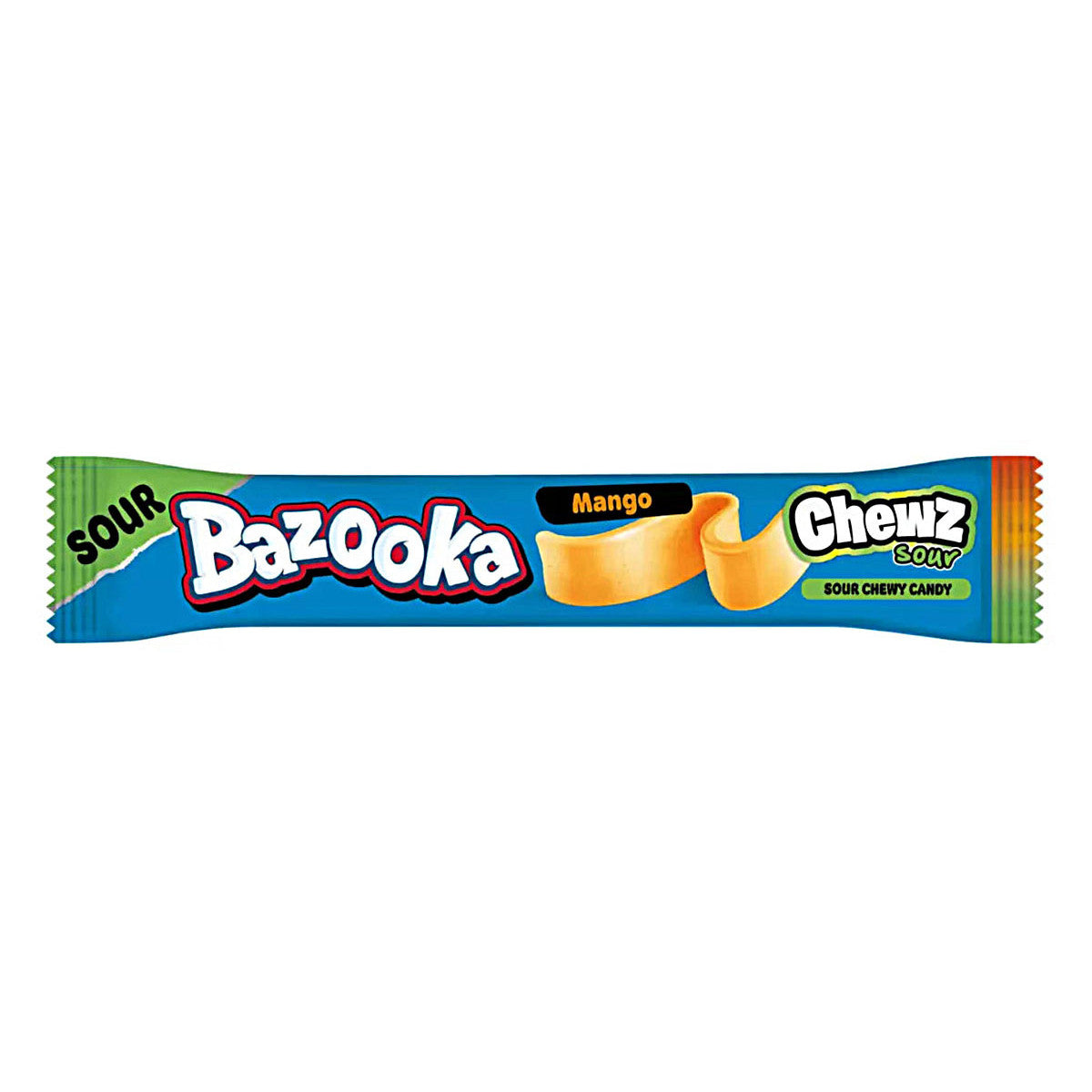 Bazooka Chewz Sour Bar Mango (Doos van 60) - AmerikaanseGroothandel.nl