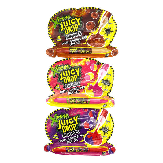 Bazooka Juicy Drop Gummies Xtreme Mixed Flavours