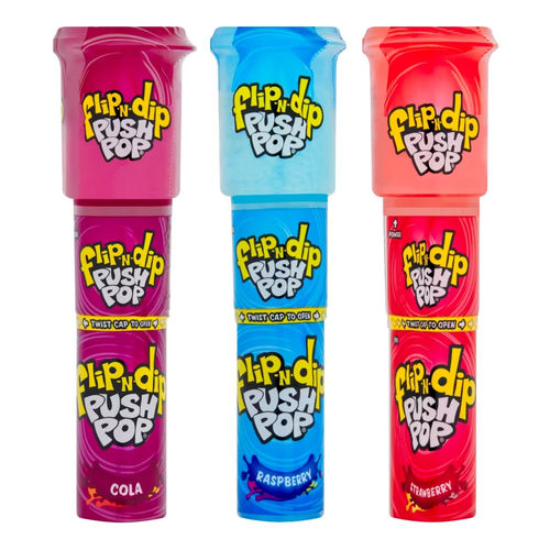 Bazooka Push Pop Flip-N-Dip