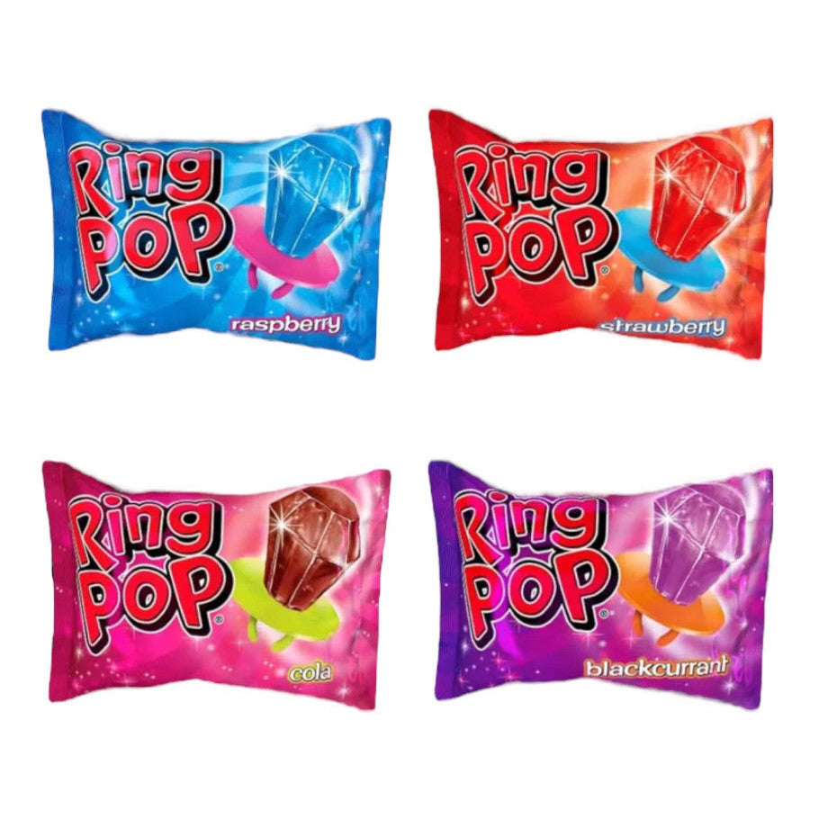 Bazooka Ring Pop Mixed Flavours (Doos van 24) - AmerikaanseGroothandel