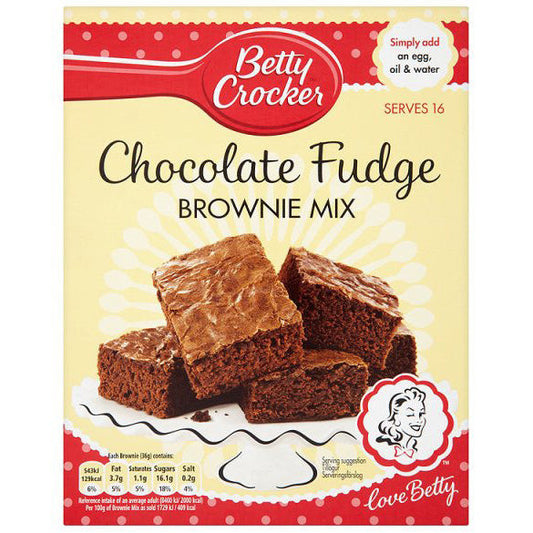 Betty Crocker Brownie Mix Chocolate Fudge (6 x 415g) - AmerikaanseGroothandel