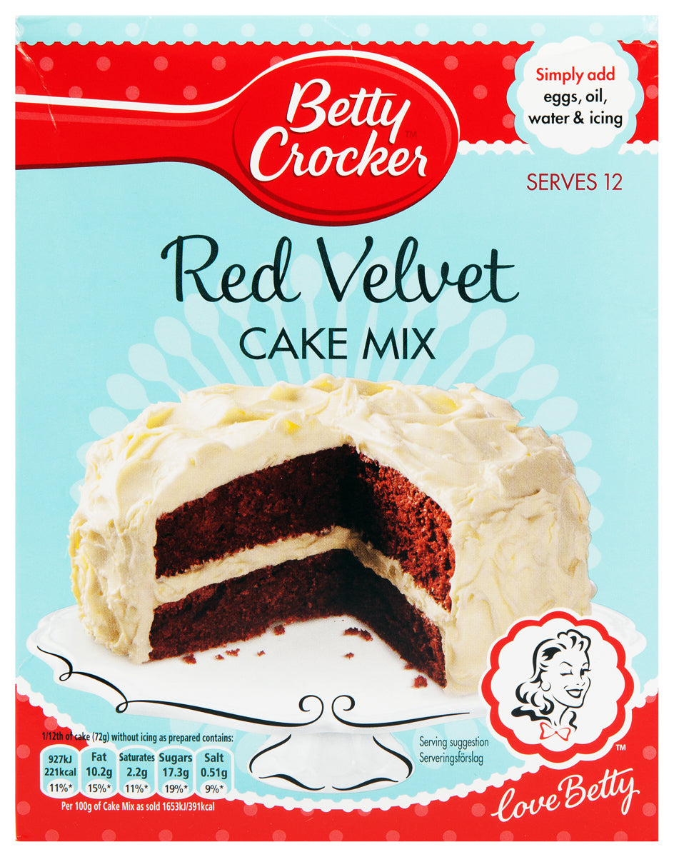 Betty Crocker Cake Mix Red Velvet