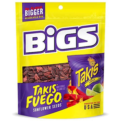 BIGS Sunflower Seeds Takis Fuego (12 x 152g) - AmerikaanseGroothandel