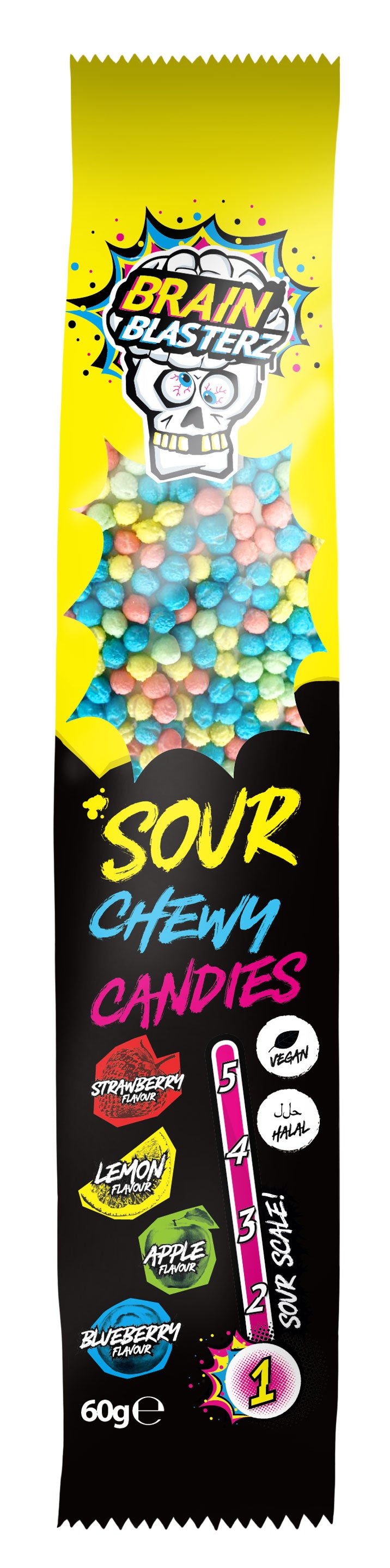 Brain Blasterz Sour Chewy Candies