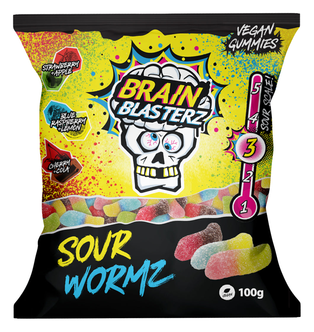 Brain Blasterz Sour Wormz