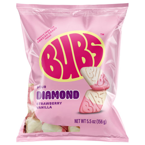 BUBS Sour Diamond Strawberry Vanilla