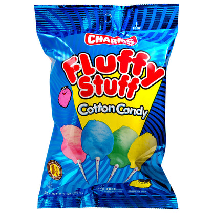 Charms Fluffy Stuff Cotton Candy (24 x 71g) - AmerikaanseGroothandel