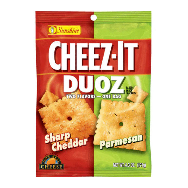 Cheez-It Duoz Sharp Cheddar Parmesan (6 x 121g) - AmerikaanseGroothandel