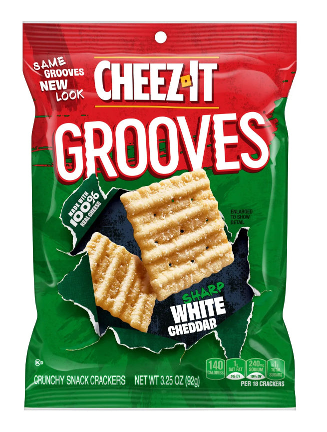 Cheez-It Grooves White Cheddar