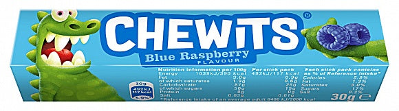 Chewits Stick Pack Blue Raspberry (40 x 30g)