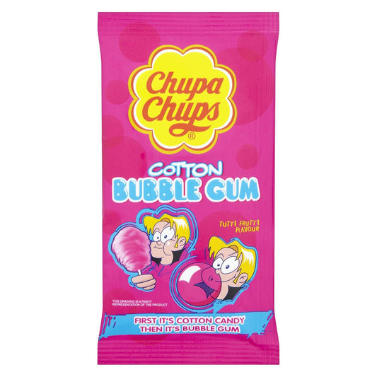 Chupa Chups Bubble Gum Cotton Candy (Doos van 12) - AmerikaanseGroothandel.nl