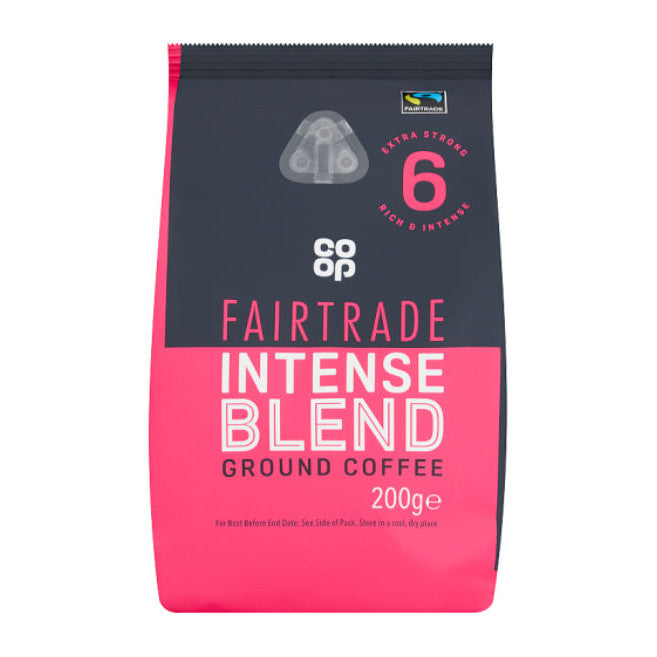 Co-op Fairtrade Ground Coffee Intense Blend (6 x 200g)