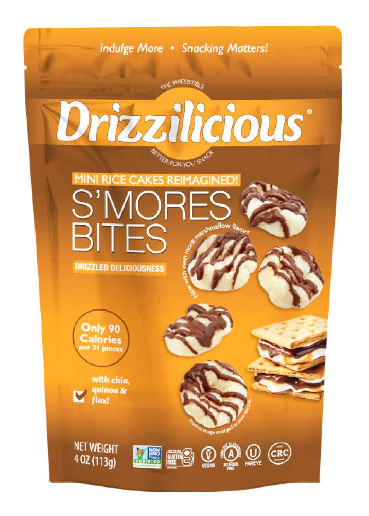 Drizzilicious Rice Cakes S'mores Bites (12 x 113g)