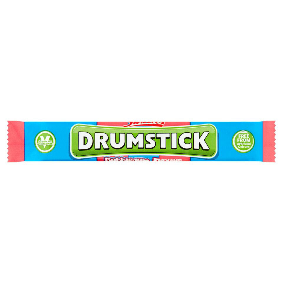 Drumstick Chew Bar Bubblegum (60 x 18g) - AmerikaanseGroothandel.nl