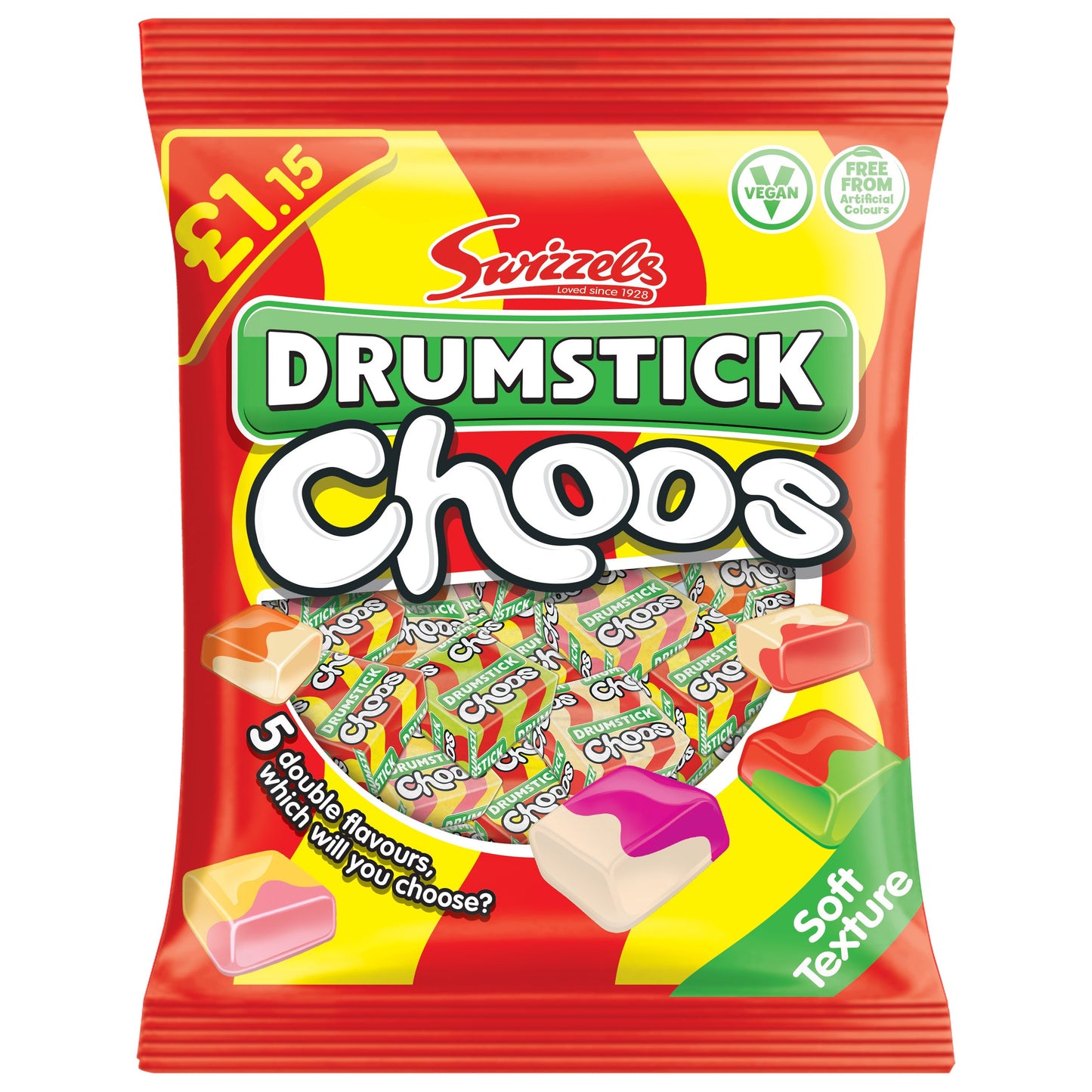 Swizzels Drumstick Choos £1.15 PMP (12 x 115g)