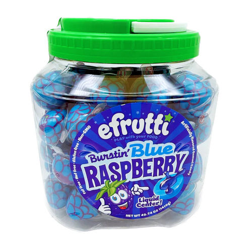 efrutti Burstin' Blue Raspberry 85 Pieces