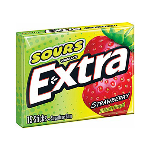 Extra Gum Sours Strawberry