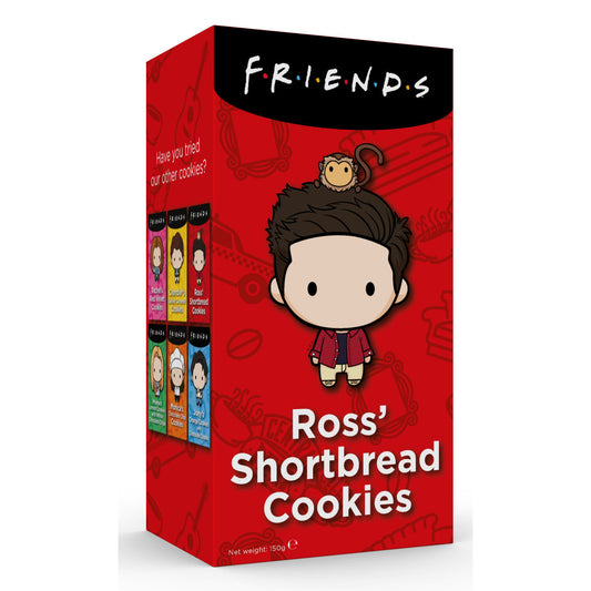 Friends Cookies Ross' Shortbread (12 x 150g) - AmerikaanseGroothandel.nl