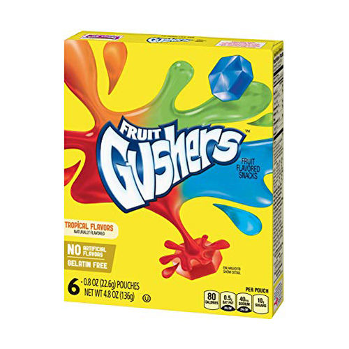 Fruit Gushers Tropical Flavors 6 Pack