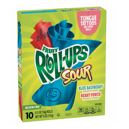 Fruit Roll-Ups Sour 10 Pack