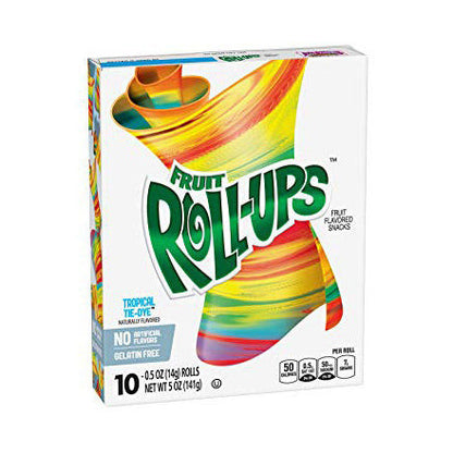 Fruit Roll-Ups Tropical Tie-Dye 10 Pack (10 x 141g) - AmerikaanseGroothandel