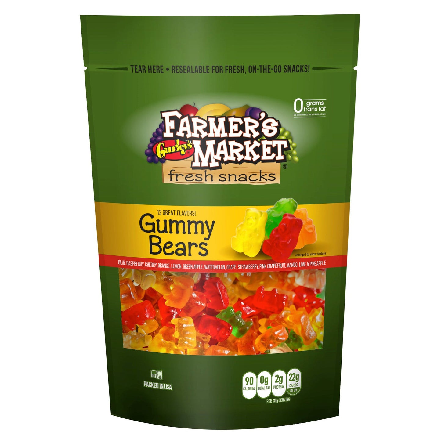 Gurley's Farmer's Market Gummy Bears (8 x 283g)