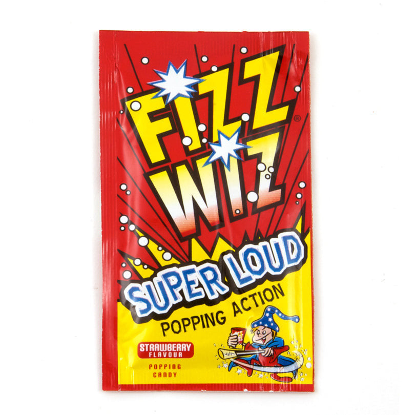 Fizz Wiz Popping Candy Strawberry (Doos van 50)