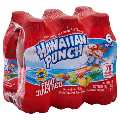 Hawaiian Punch Fruit Juicy Red 6 Pack