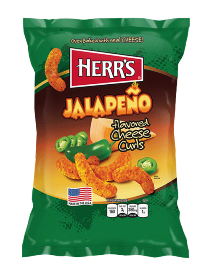 Herr's Baked Cheese Curls Jalapeño