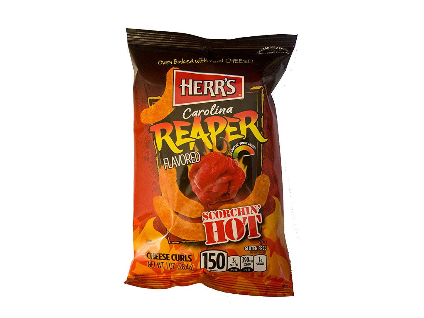 Herr's Baked Cheese Curls Carolina Reaper