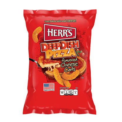 Herr's Baked Cheese Curls Deep Dish Pizza (12 x 170g) - AmerikaanseGroothandel