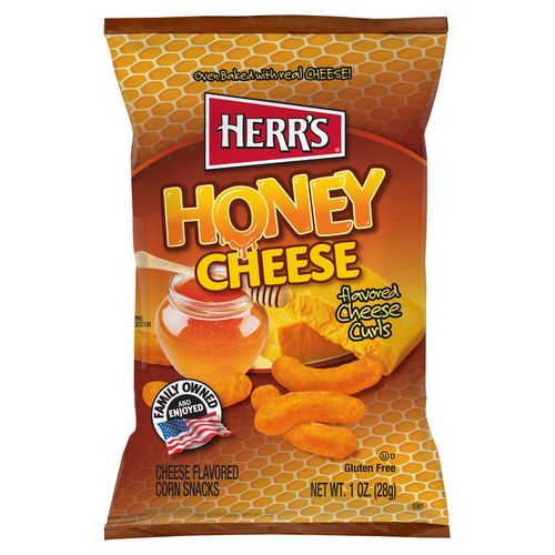 Herr's Cheese Curls Honey Cheese (42 x 28g) - AmerikaanseGroothandel