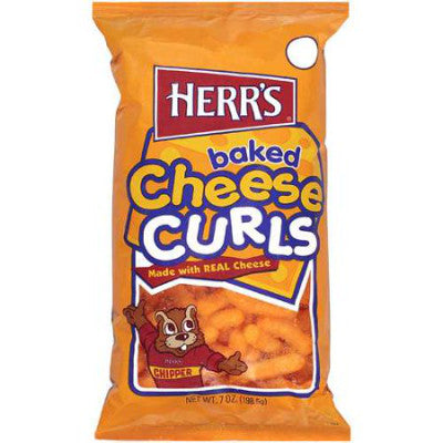 Herr's Baked Cheese Curls (12 x 199g)