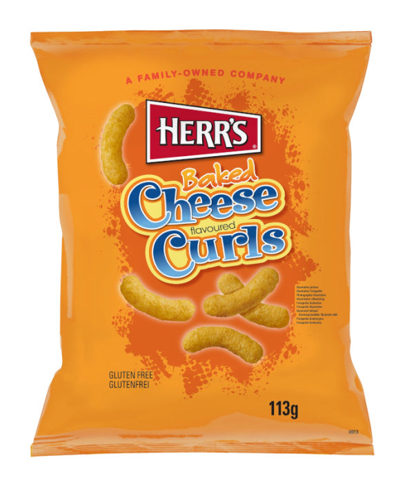 Herrs Curls Baked Cheese (12 x 113g)
